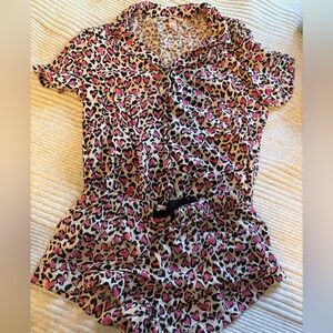 Victoria's Secret Pajama Set in Pink and Black